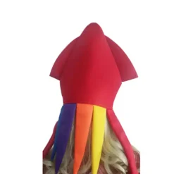 Huvudbonad rolig hatt (färgglad bläckfisk), Halloween online röd ph><noscript><img width=
