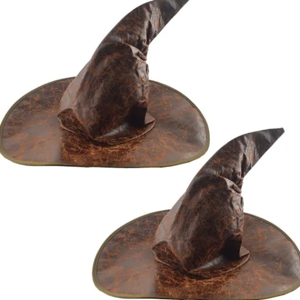 Häxa Trollkarl Hattar Party Huvudbonader KAFFE> Huvudbonader