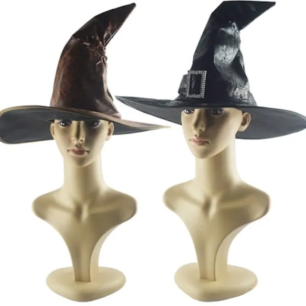 Häxa Trollkarl Hattar Party Huvudbonader KAFFE> Huvudbonader