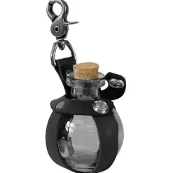 Häxa Trollkarl Mörk Magi Korkflaska Med Läderhållare Renässans Kostym Tillbehör Vacker Trolldrycksflaska Hölster För Kvinnor Män> Tillbehör