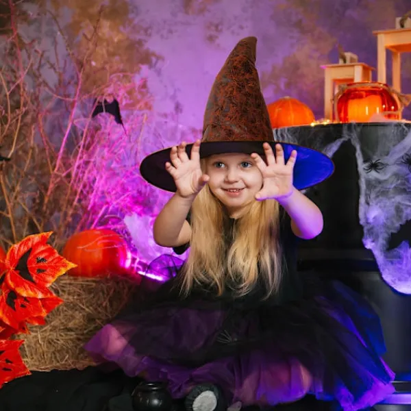 Häxhatt Dam Stor Halloween Häxhatt Vuxen Bredbrättad Spetshatt Billig Kostymfest Maskerad Cosplay Tillbehör Huvuddekor> Huvudbonader