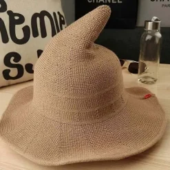 Häxhatt för kvinnor Stickad mössa Halloweenfest Maskerad Cosplay Kostym> Huvudbonader