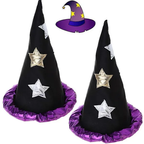 Häxhatt Halloween Påskfest Häxhattar Maskerad Trollkarlshatt Rekvisita Mössa> Huvudbonader