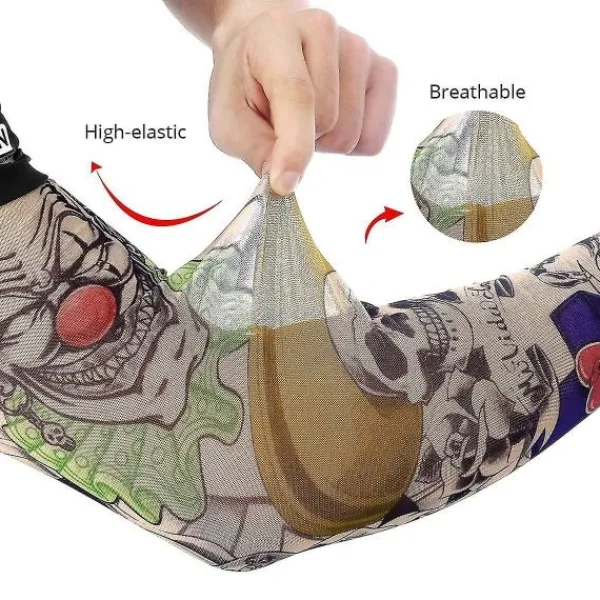 no brand IC CNE 6st Konstarm Falska Tatueringsärmar Cover för Unisex> Smink