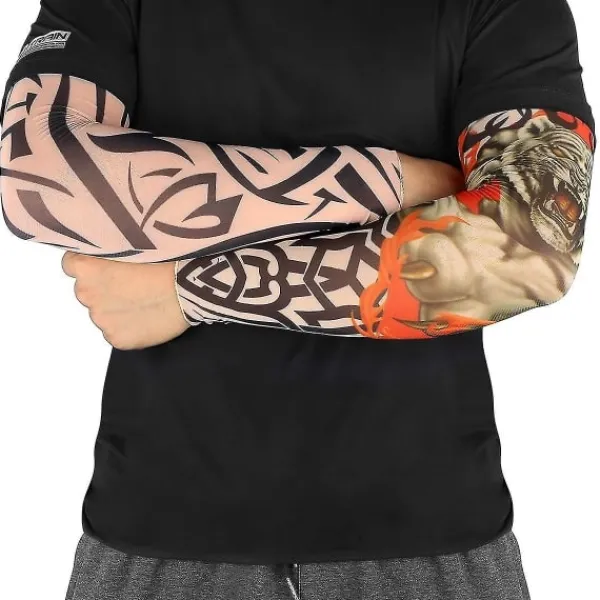 no brand IC CNE 6st Konstarm Falska Tatueringsärmar Cover för Unisex> Smink