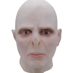 IC film Voldemort med samma huvudbonad skräck kal latexmask Halloween cosplay rekvisita> Masker