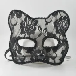 IC Halloween Cosplay Fox Mask Spets Sexig Ögonmask Djurmask Halv Vit><noscript><img width=