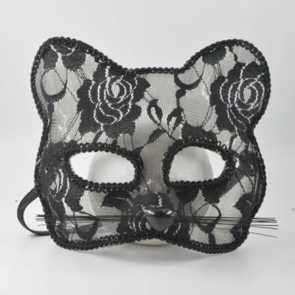 IC Halloween Cosplay Fox Mask Spets Sexig Ögonmask Djurmask Halv Vit> Masker