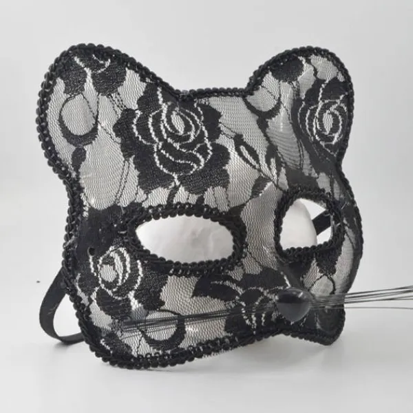 IC Halloween Cosplay Fox Mask Spets Sexig Ögonmask Djurmask Halv Vit> Masker