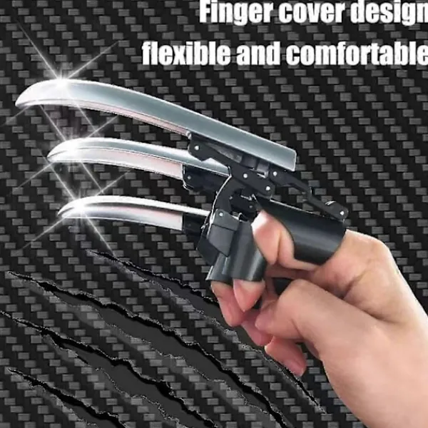 Infällbara Wolverines-klor för vuxna och barn, expanderbara plast Wolve-klor+-Perfekt> Smink