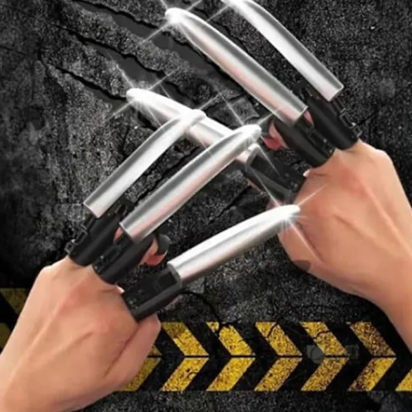 Infällbara Wolverines-klor för vuxna och barn, expanderbara plast Wolve-klor+-Perfekt> Smink