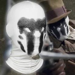 Inkblot Mask Färgskiftande Watchmen Rorschach Walter Kovacs Cosplay Vit Halloween Kostym Party Hel Ansikte Huvudbonad> Masker