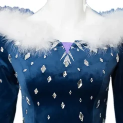 KOOLYOU Isdrottning Elsa Cosplay-kostym, blå Fantasia-dräkt, Halloween-fest, damklänning, bal, scenkläder XL blue><noscript><img width=
