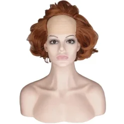 IT Peruk Halloween Cosplay Tillbehör Peruk För Pennywise Peruk Skallig Clown Fluffy Vågigt Peruk><noscript><img width=