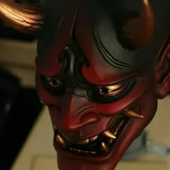 Japansk Cosplay Latex Ansiktstäckning Anime Skräck Mjuk Ansiktstäckning Halloween Spöke Demon Ansiktstäckning Scenföreställningsrekvisita><noscript><img width=