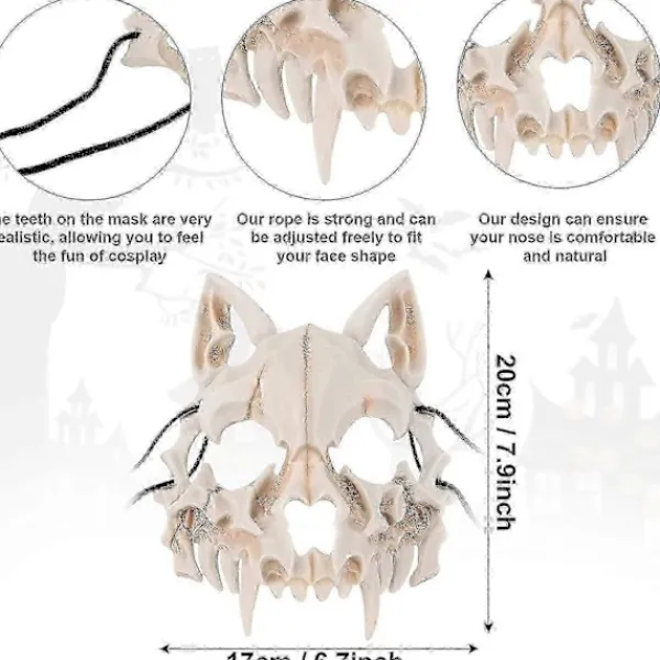 FMYSJ Japansk Halloweenmask, Varulv Cosplay Mask (FMY)> Masker