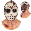 Jason Mask Rutten Dubbellager Skräck Zombie Realistisk Mask för Vuxna - Freddy vs Jason Halloween Mördaransikte Kostym Cosplay> Masker