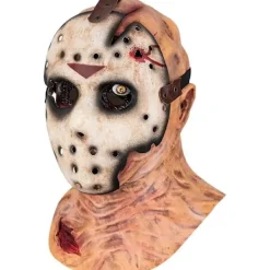 Jason Mask Rutten Dubbellager Skräck Zombie Realistisk Mask för Vuxna - Freddy vs Jason Halloween Mördaransikte Kostym Cosplay> Masker