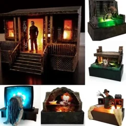 Jason Voorhees Figur Halloween Horror Jason Samara Morgan Ljus Upp Di Sadako Yamamura> Dräkter