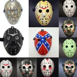 HEET Jason Voorhees Fredag den 13:e skräckfilm hockeymask Hallow A2> Masker