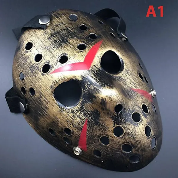 Jason Voorhees Fredagen den 13:e Skräckfilm Hockeymask Läskiga Halloweenmasker> Masker