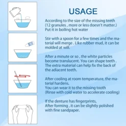 ATELA Jaysuing formbar tandgel Film- och tv-smink Tandprotesfixering Tillfällig fyllning Trasig tand Gapfyllning><noscript><img width=