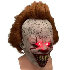 Joker Back To Soul 2 Pennywise Mask LED Ljus Peruk Huvudbonad Skräck><noscript><img width=