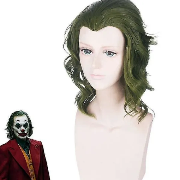 Joker Grön Peruk Fläck Kostym för Män> Peruker