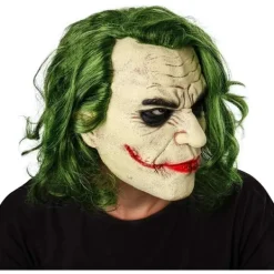 Joker Latex Mask Huvudbonader Joker COS Halloween，Joker Arthur Fleck> Masker
