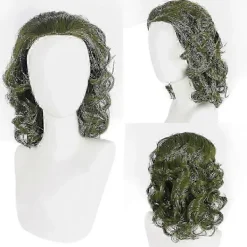 Joker-Film Joaquin Phoenix Arthur Fleck Joker Grön Peruk Cosplay Halloween Party Rollspel Tillbehör Rekvisita> Peruker