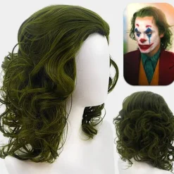 Jud- Joker cosplay Halloween cosplay clown kostym> Peruker