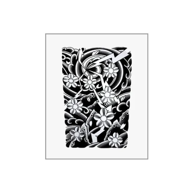 Juice Herb Tattoo Stickers Japansk Gammal Traditionell Manlig Stor Personlig Arm Arm N5n9> Smink