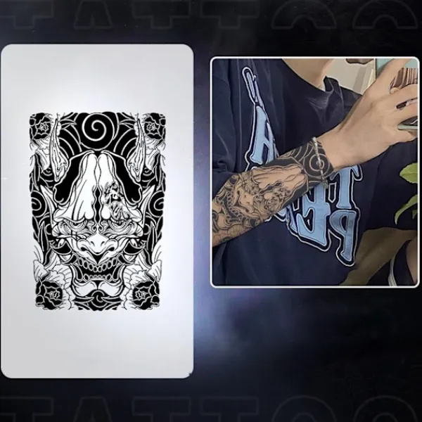 Juice Herb Tattoo Stickers Japansk Gammal Traditionell Manlig Stor Personlig Arm Arm N5n9> Smink