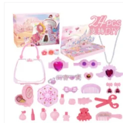 Jul Adventskalender, Barnsmink Kosmetika Nagelkonst Flickdocka Kläder Jul Riv-Av Nedräkningskalender, Julklapp, för ba><noscript><img width=