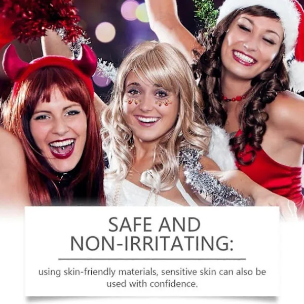 Jul ansiktsdekaler> Smink