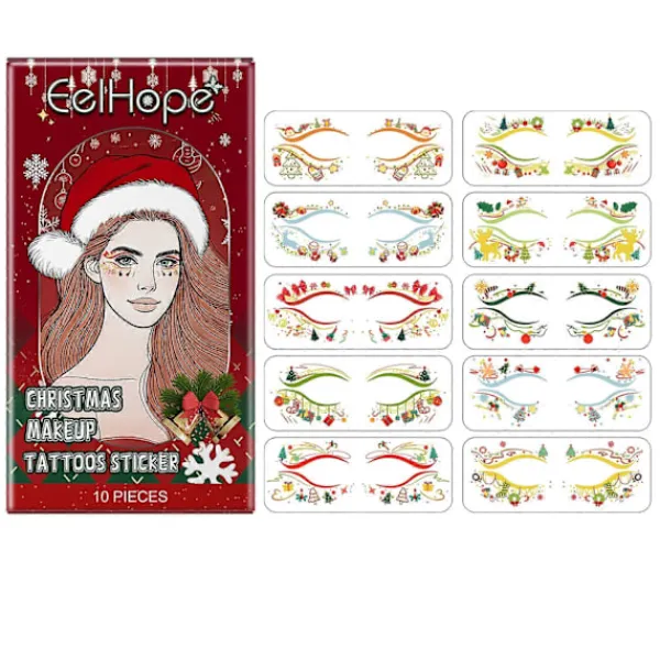 Jul ansiktsdekaler> Smink