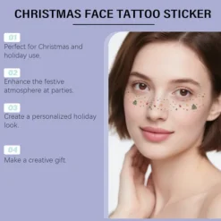 Jul ansiktsdekaler, tillfälliga tatueringar><noscript><img width=