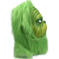 EURL Jul Grön Tomte Latex Mask Universal Storlek Halloween Cosplay Kostym_Kvalitetsgåvor><noscript><img width=
