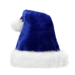 Jul Plyschmössa Extra Tjock Stor Boll Tomtemössa Gammal Mans Mössa (Blå)> Huvudbonader