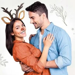 Jul Ren Öron Pannband Kompatibelt med Kvinnor Flicka Halloween Ren Utklädnad Outfit Tillbehör Ren Pannband Ren Svans Ren Näsa Prickig | Fyndiq><noscript><img width=