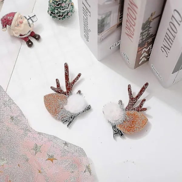 Jul Renhorn Hårband Hårspännen Med Konstgjorda Blommor Flickor Dam Hårband För Halloween Maskeradfest> Huvudbonader