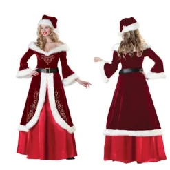 Jul Tomte Cosplay Vuxen Kostym Maskerad Party Outfit Jul Herrkläder+skägg, peruk, bjällra, glasögon Men's wear+beard, wig, bell, glasses 2XL><noscript><img width=