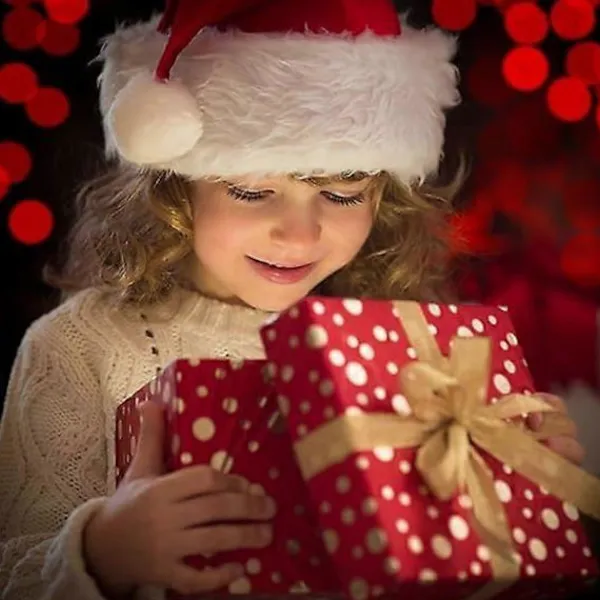 Jul Tomte Hattar Barn Jul Hattar-Lyxiga Tomte Hattar Fader Jul Hattar Plysch Tomte Hatt, Julhelg Hatt Tjockare Tomte Fancy Dress> Huvudbonader