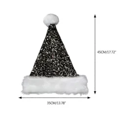 Jul Tomtehatt Fantastiska Paljetter och Vit Pälsbräme för Julfester Utklädnad Cosplay Paljettprydd djupt lila><noscript><img width=