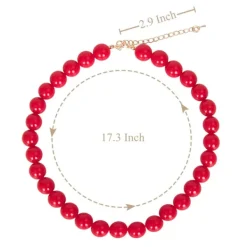 Julblond Peruk med Röd Rosett och Halsband Flickor Kvinnor Långa Flätor Juldräkt Peruk Tillbehör><noscript><img width=