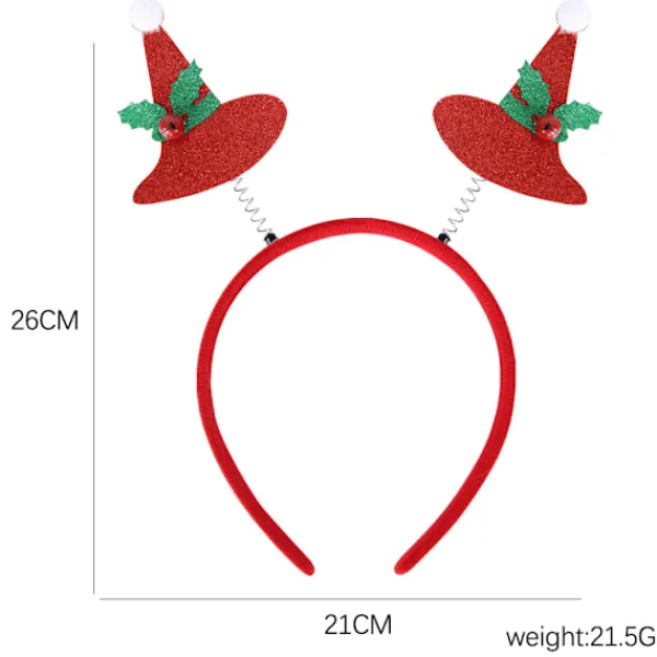 Juldekoration Filt Hårband Barn Huvudspänne Fest Fotorekvisita H> Huvudbonader