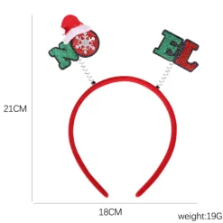 Juldekoration Filt Hårband Barn Huvudspänne Fest Fotorekvisita H><noscript><img width=