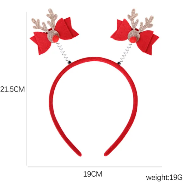 Juldekoration Filt Hårband Barn Huvudspänne Fest Fotorekvisita H> Huvudbonader
