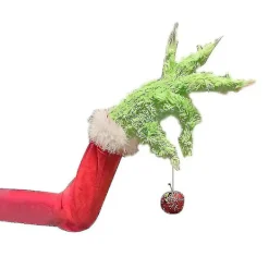 DAO Juldekoration The Grinch Stal Christmas Tree Krans Plysch Hand Props [DB]> Tillbehör
