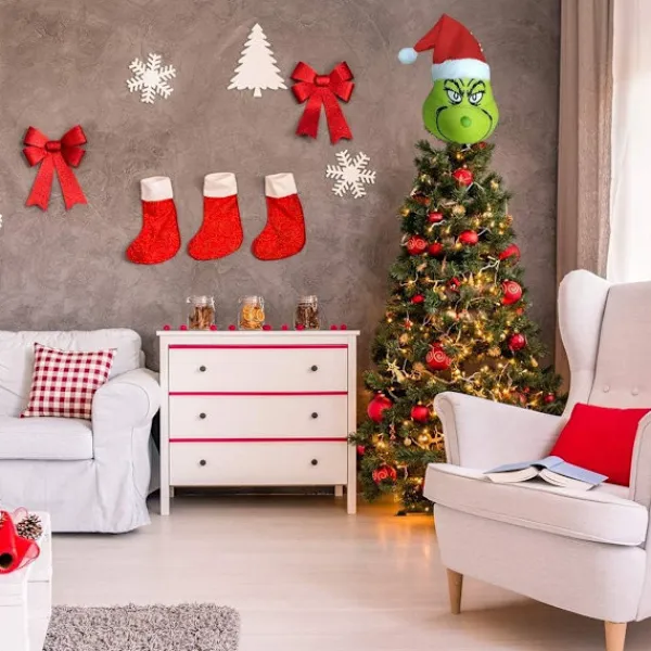 Juldekorationer, julgransprydnad och lurvig grön armdekoration KLB> Tillbehör